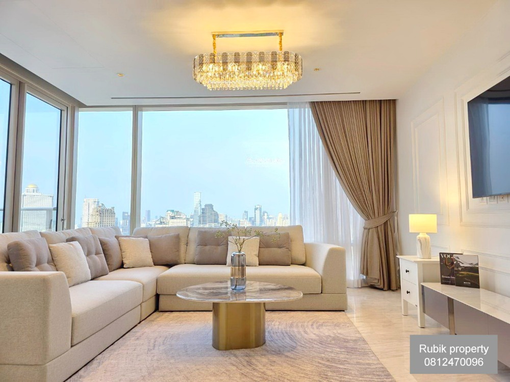 ให้เช่าคอนโดสาทร นราธิวาส : 🌟 Four Seasons Private Residences – Luxury Riverfront Living 🌟 (RB566)