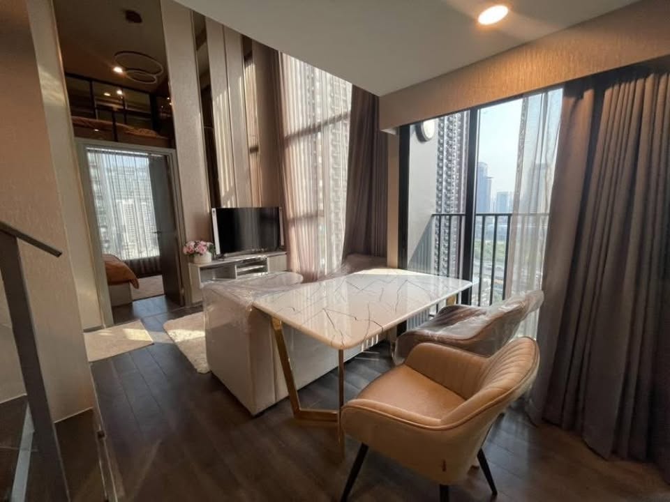 For RentCondoRama9, Petchburi, RCA : 🔥 **Duplex 2-Bedroom!! Ready to Move In!!** [Knightsbridge Space Rama 9]  >> Line: @436eaqax 🔥