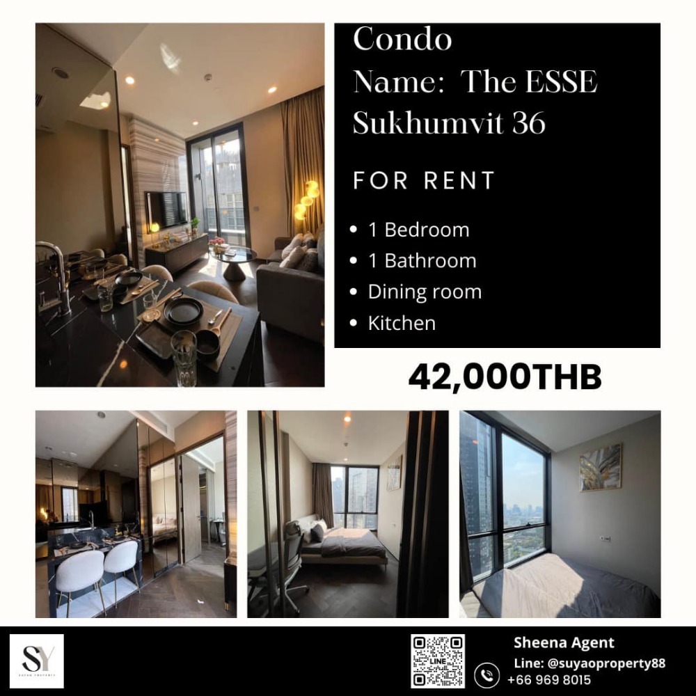 ให้เช่าคอนโดสุขุมวิท อโศก ทองหล่อ : 🏙️The ESSE Sukhumvit 36 🏙️