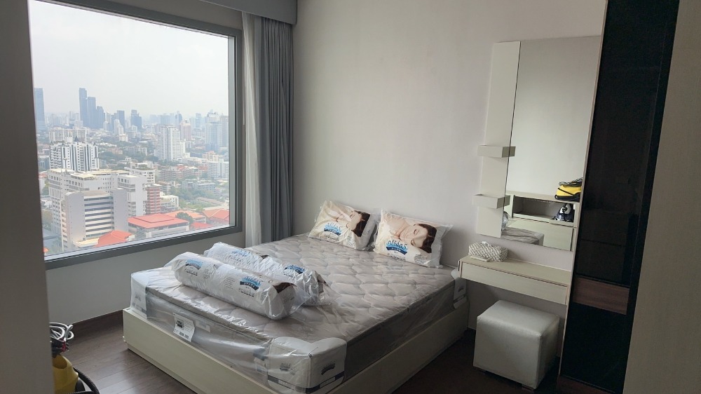 For RentCondoRama9, Petchburi, RCA : [For Rent] Rent Q asoke 2 bedrooms, 2 bathrooms, high floor, 70SQM, cheapest With an appointment to watch the project