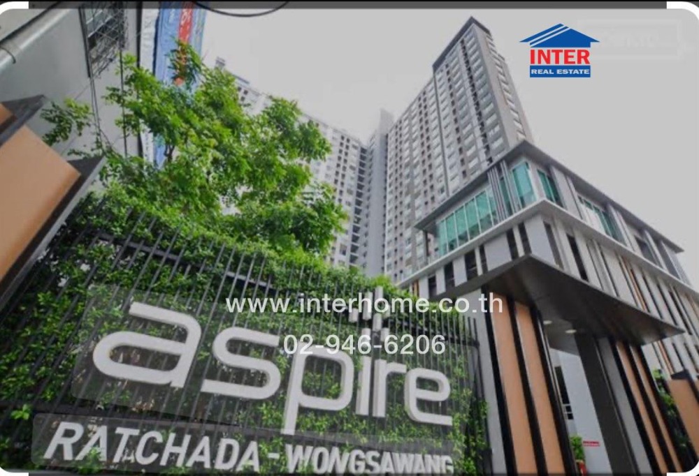 For SaleCondoBang Sue, Wong Sawang, Tao Pun : Condominium 22.74 sq.m. Aspai, Ratchada -Wongsawang, near MRT Wongsawang, Bangkok - Nonthaburi Road, Wongsawang Road, Bang Sue District, Bangkok