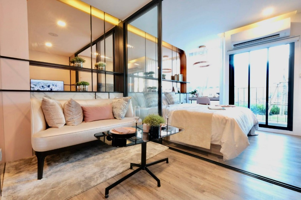 For SaleCondoRatchadapisek, Huaikwang, Suttisan : Condo for sale atmoz Ratchada -Huai Khwang Resort atmosphere, near MRT and Expressway B, 8th floor, 1 bedroom 22.04 sq.m., decorated with 2.99 deleted.*