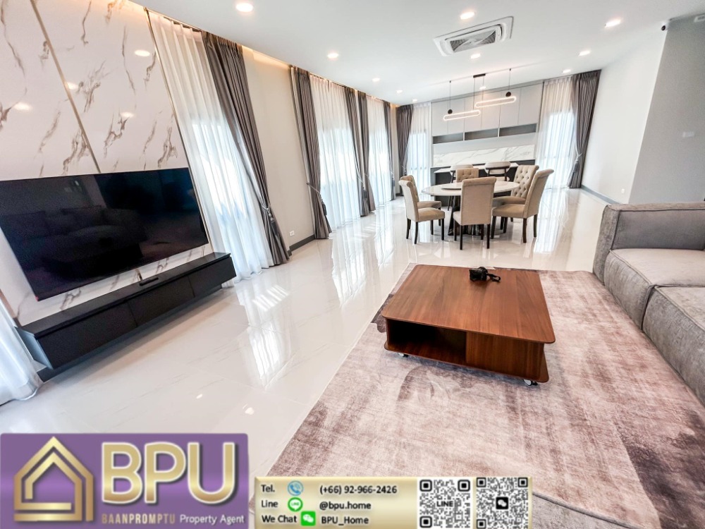 ให้เช่าบ้านบางนา แบริ่ง ลาซาล : **5 Bedrooms Single House for Rent ** The City Bangna Near Mega Bangna New Project