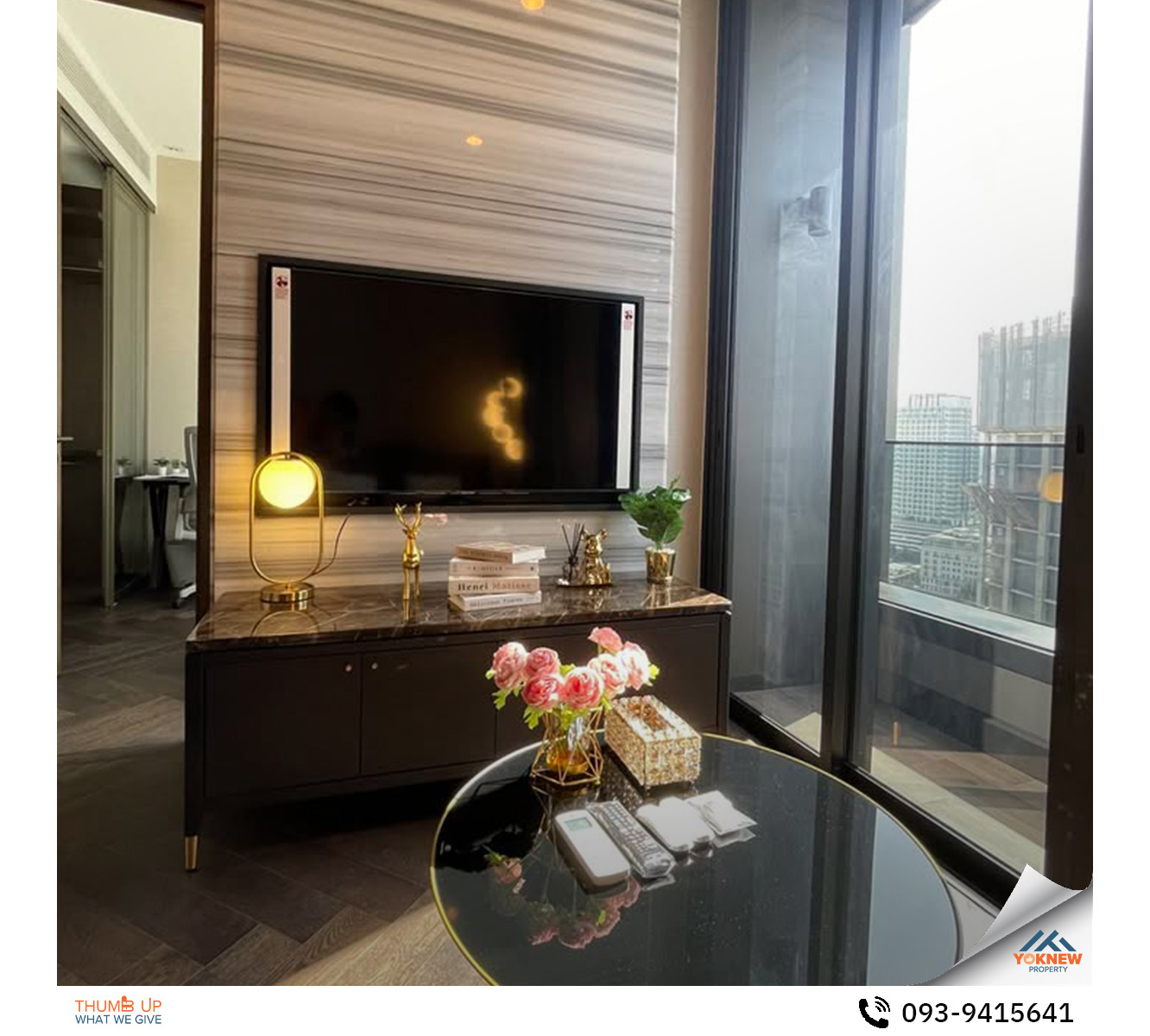 For RentCondoSukhumvit, Asoke, Thonglor : The Esse Sukhumvit 36 ​​🔥💧 Beautifully decorated room with a view of BTS Thonglor 0 meters! Full common area, super chill onsen!