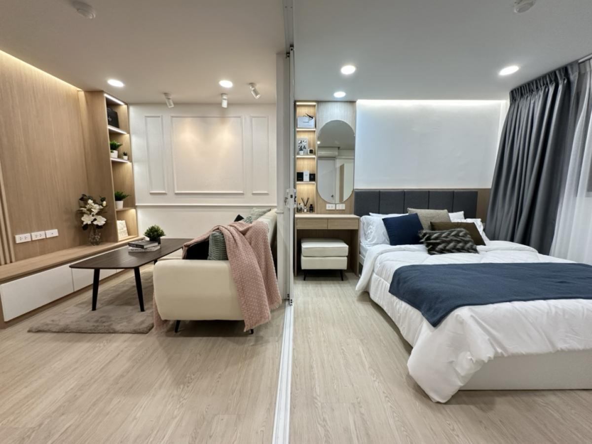 For SaleCondoLadprao101, Happy Land, The Mall Bang Kapi : ✨ Condo for sale in Lumpini Center Ladprao 111✨ (Lumpini Center Ladprao 111) 🏡 New room, ready to drag the luggage in!