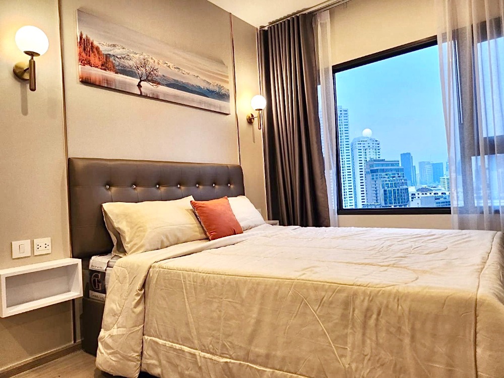 For RentCondoKhlongtoei, Kluaynamthai : 📢 Rent a new condo, Life Rama 4-Asoke (Life Rama 4-ASOKE) 🛌1 Bedroom 26.5 sqm. The kitchen has a 14th floor door. Khlong Toei Silom, Sathorn, Rama 4, Rama 3