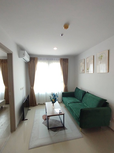 For RentCondoRama5, Ratchapruek, Bangkruai : Rental of the Rich Park Chao Phraya Condo, 19th floor, size 34 sq.m., next to the Sai Ma MRT Station, Purple 9,000 baht / month only.