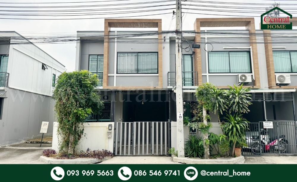 For SaleTownhomeNonthaburi, Bang Yai, Bangbuathong : Townhomes Esce Gate Suk Chaeng Watthana - Kanchanaphisek is the cheapest in the project after the corner.