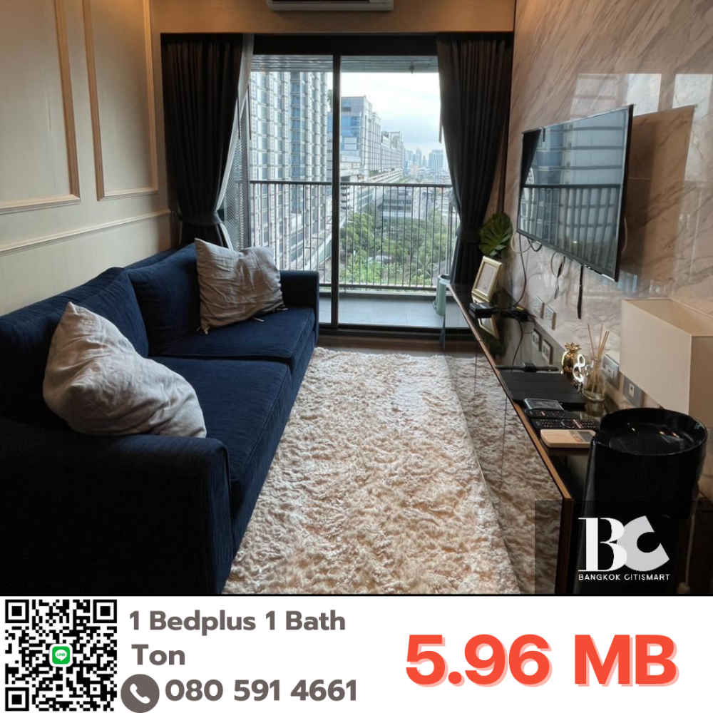 For SaleCondoLadprao, Central Ladprao : Whizdom Avenue Ratchada - Ladprao - 1 Bed Plus, 2.8 Meter High Ceiling, Fully Furnished