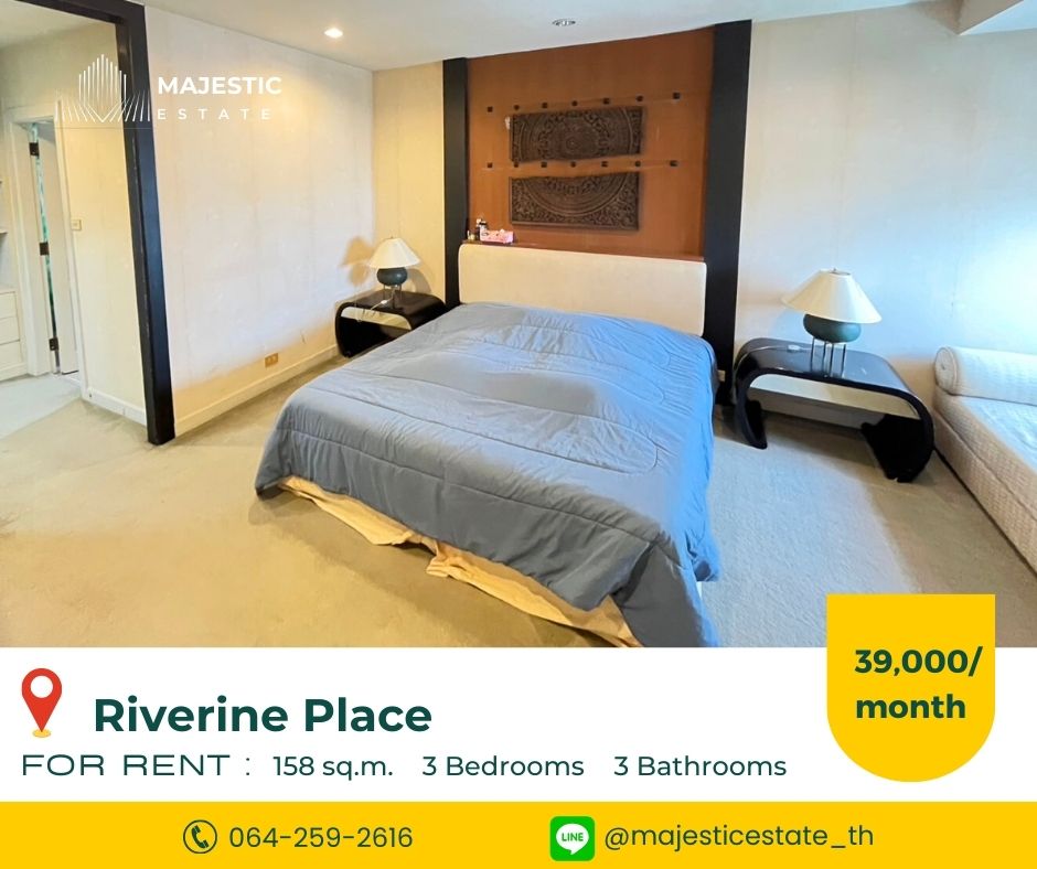 For RentCondoRattanathibet, Sanambinna : For Rent: River Rhine Place – Luxury Condominium by the Chao Phraya River, Fully Furnished, Ready to Move In