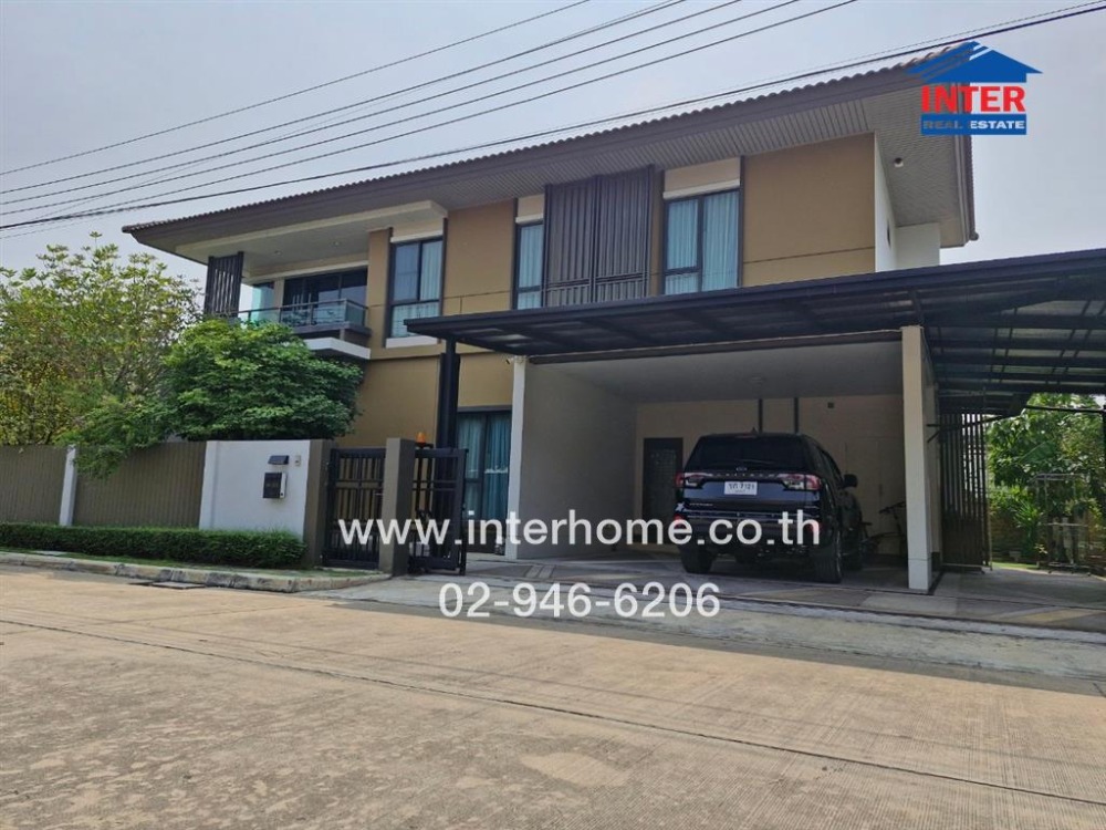 For SaleHouseNonthaburi, Bang Yai, Bangbuathong : 2 storey detached house, 87.3 sq.w. Village, Bura Siri Ratchapruek-345, Soi Ban Wang Kha-Wat Sing Thong Kanchanaphisek Road Ratchaphruek Road, Pak Kret, Nonthaburi