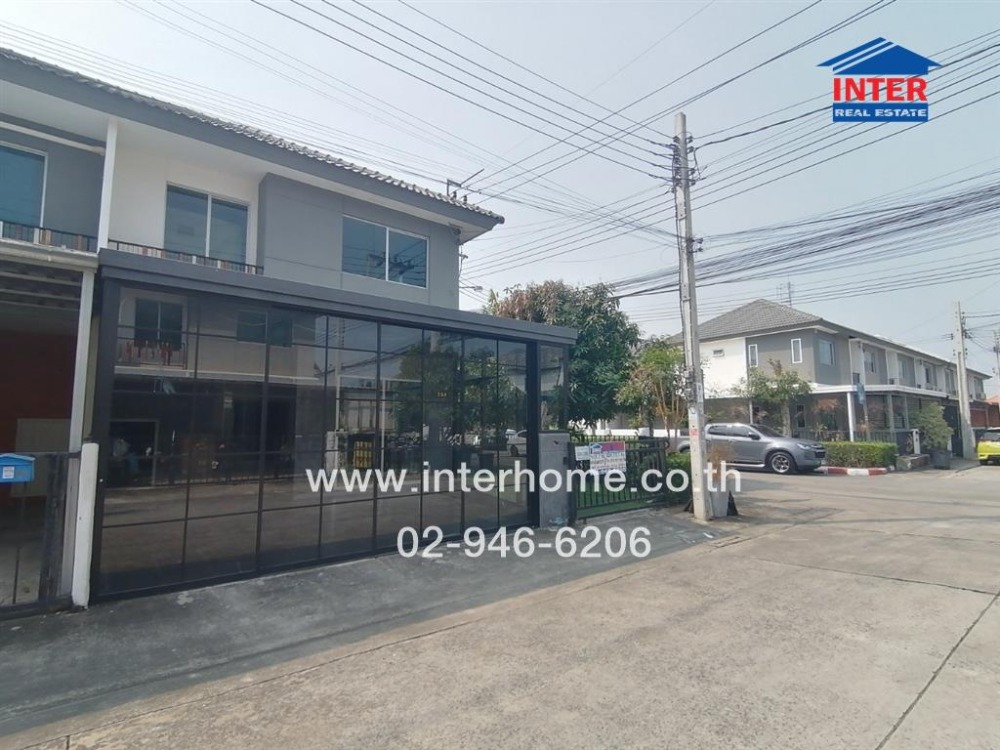 For SaleTownhomeMin Buri, Romklao : Townhouse 2 floors, 28.1 sq.w., Pruksa Village 118 Liab Waree-Min Buri Near Makro Nong Chok Suwinthawong Road Liab Waree Road (right Khu), Nong Chok District, Bangkok