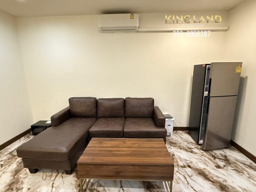 For RentCondoRatchadapisek, Huaikwang, Suttisan : Condo for rent in the corner room of Krung Krung, Resort, Ratchada 7, 1 bedroom, 3rd floor, 47 sqm. Very beautiful room, 1 bedroom, 1 bathroom, rent 18,000 baht/month #Near the stream 500 meters