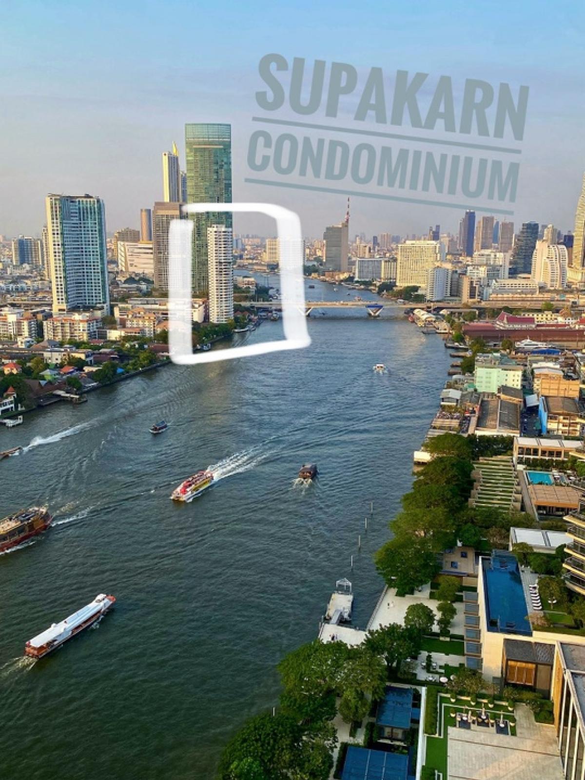 For SaleCondoSilom, Saladaeng, Bangrak : Supakarn condominium For Sale Located on the river 7 minutes to Icon Siam