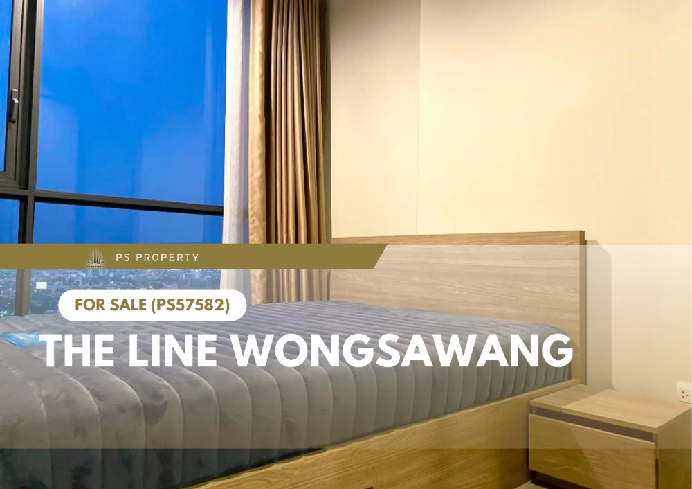 For SaleCondoBang Sue, Wong Sawang, Tao Pun : Urgent sale ✨ THE LINE Wongsawang ✨ swimming pool view North facing room, not hot, near MRT Wong Sawang (PS57582)