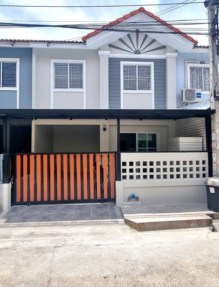 For SaleTownhomeNonthaburi, Bang Yai, Bangbuathong : Sell ​​2 -story townhouse, new renovated, Ban Pruksa 33, Bang Bua Thong, Lat Pla Duk Temple, beautiful house with 1.59 million baht