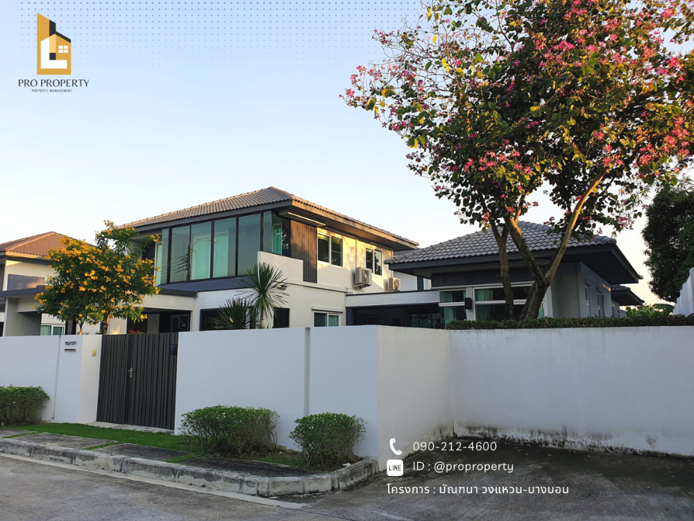 For RentHouseEakachai, Bang Bon : Mantana Wongwaen-Bangbon 102.2 sq.wa On Bang Bon 4 Road, look very new condition, built in the whole house, ready to move in