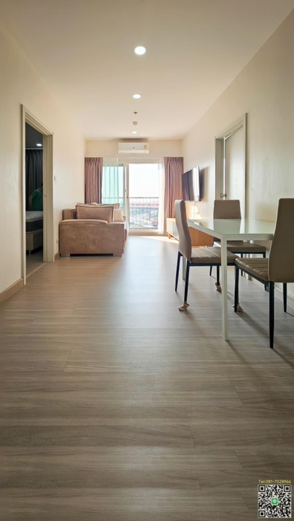 For RentCondoThaphra, Talat Phlu, Wutthakat : Supalai New Condo BTS Bang Wa Type 2 BED 55 sqm. Corner room, room 1, just bought a room. The project has just opened last year.  Have everything Ready to move in / 2 bedrooms, bed 6 & amp; 4 feet (order)