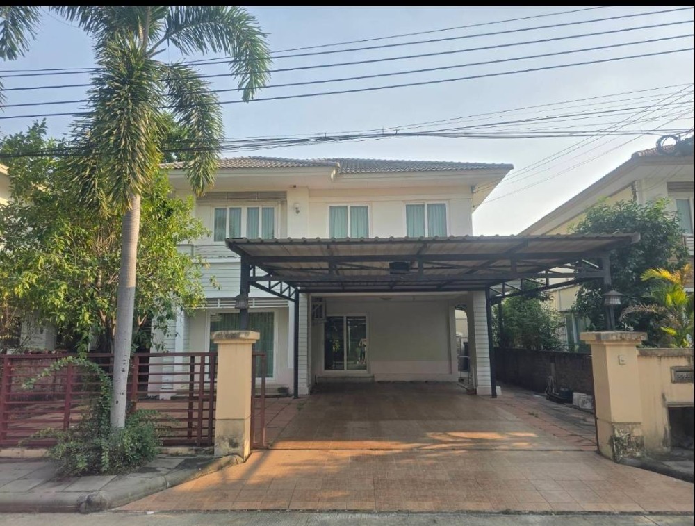 For RentHouseNonthaburi, Bang Yai, Bangbuathong : Rental 2-storey detached houses, Kasa Village, Ratchaphruek-Rattanathibet 2 Casa Ville Ratchapruek-Rattanathibet 2, Size 63 Sq. 3, 3 bedrooms, beautiful houses with furniture near MRT, Bang Rak Noi-Tha It