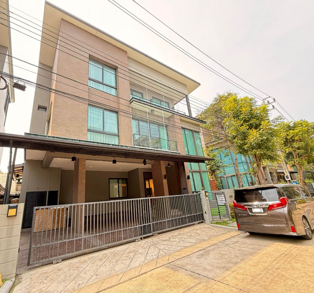 For RentHouseBang Sue, Wong Sawang, Tao Pun : 3-story luxury house, beautiful decoration for rent in Ratchadaphisek-Prachachuen area Near Kasemrad Hospital, Prachachuen, only 850 meters