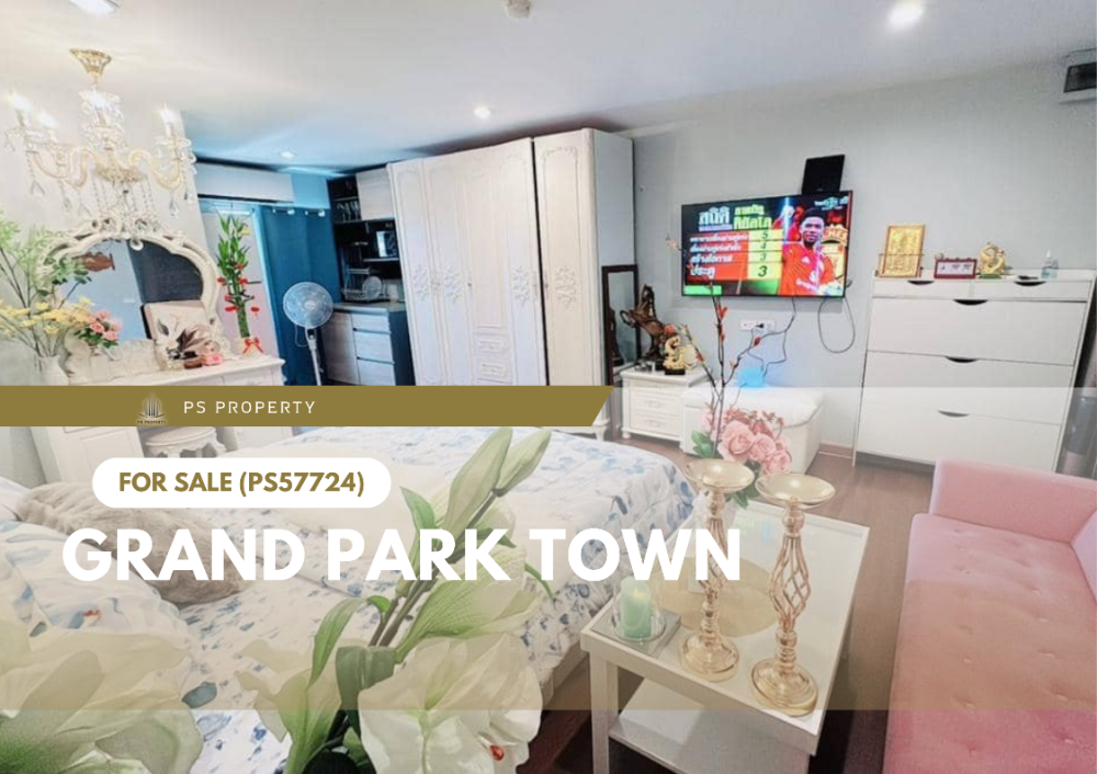 For SaleCondoRatchadapisek, Huaikwang, Suttisan : Urgent sale ✨ Grand Park Town ✨ Beautifully decorated, ready to move in, room facing north, near Central Eastville (PS57724)