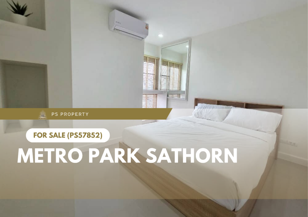 For SaleCondoThaphra, Talat Phlu, Wutthakat : Urgent sale 🔥 Metro Park Sathorn 🔥 complete furniture and electrical appliances, near the BTS (PS57852)