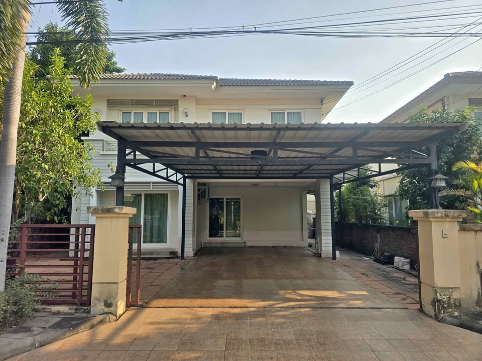 For RentHouseNonthaburi, Bang Yai, Bangbuathong : Rent a 2 -story detached house, Kazai Village Ratchaphruek-Rattanathibet 2, area 63 square wah, living area 190 square meters