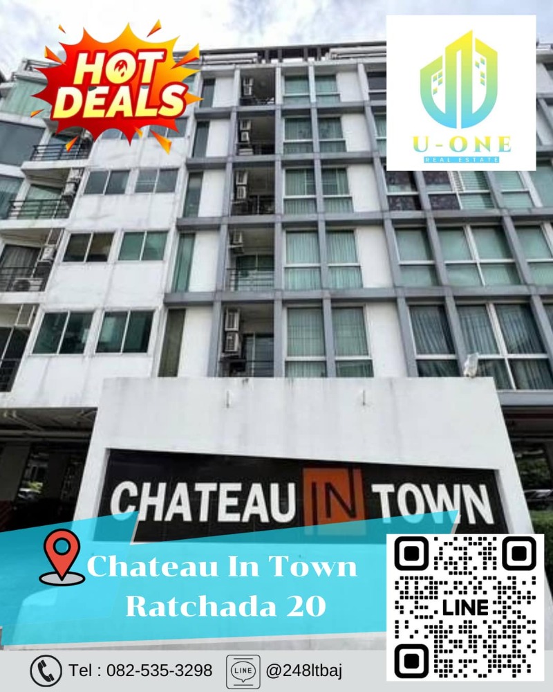 For SaleCondoRatchadapisek, Huaikwang, Suttisan : 📍🔥 Condo for sale, Chateau in Town Ratchada 20