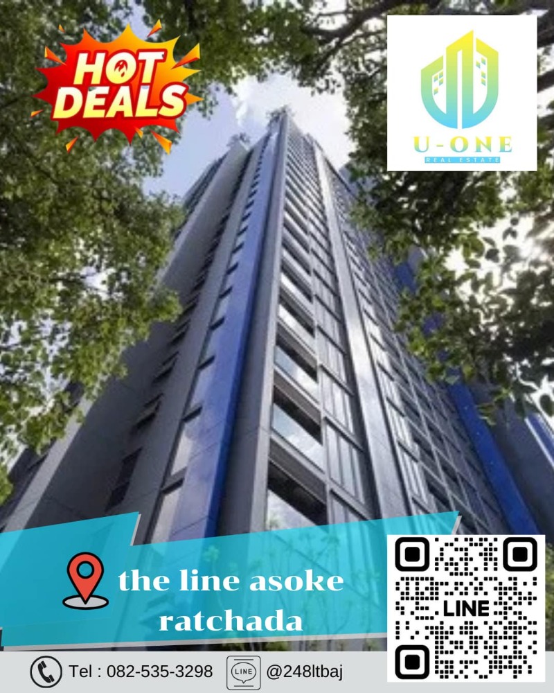 For SaleCondoRama9, Petchburi, RCA : 📍🔥 Condo for sale, The Line Asoke Ratchada (The Line Asoke Ratchada)