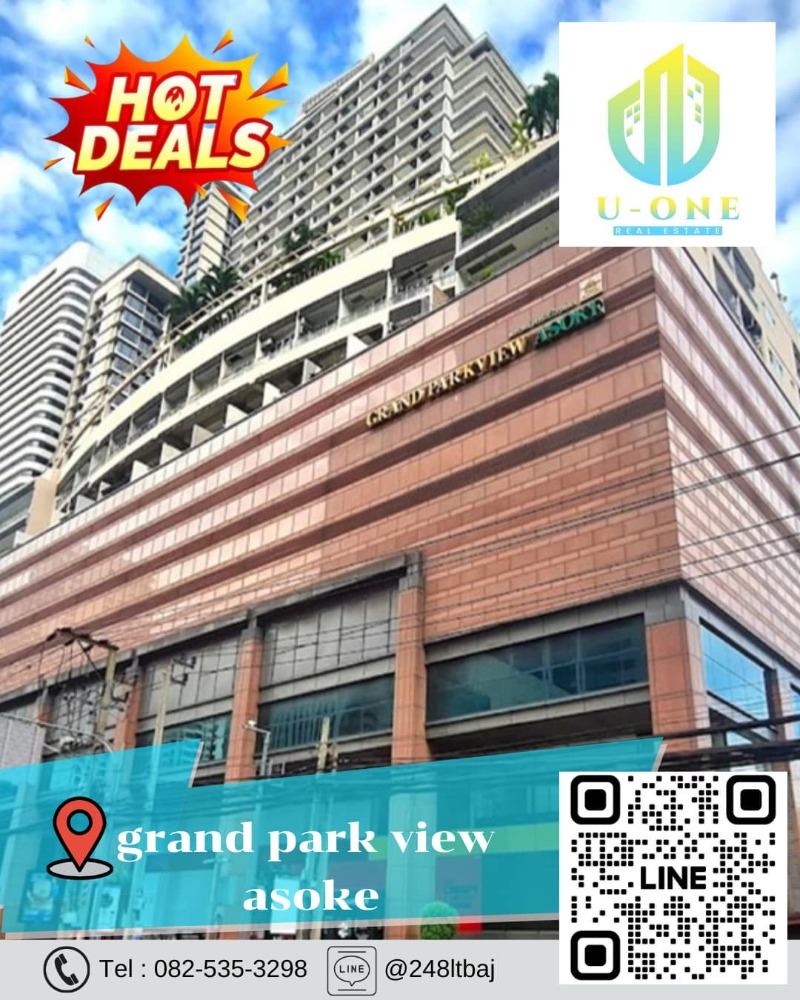 For SaleCondoSukhumvit, Asoke, Thonglor : 📍🔥 Condo for sale, Grand Park View Asoke