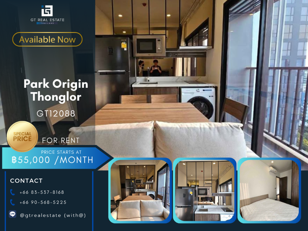 ให้เช่าคอนโดสุขุมวิท อโศก ทองหล่อ : คอนโด Park Origin Thonglor ห้องสวย เฟอร์นิเจอร์ครบ พร้อมเช่าอยู่