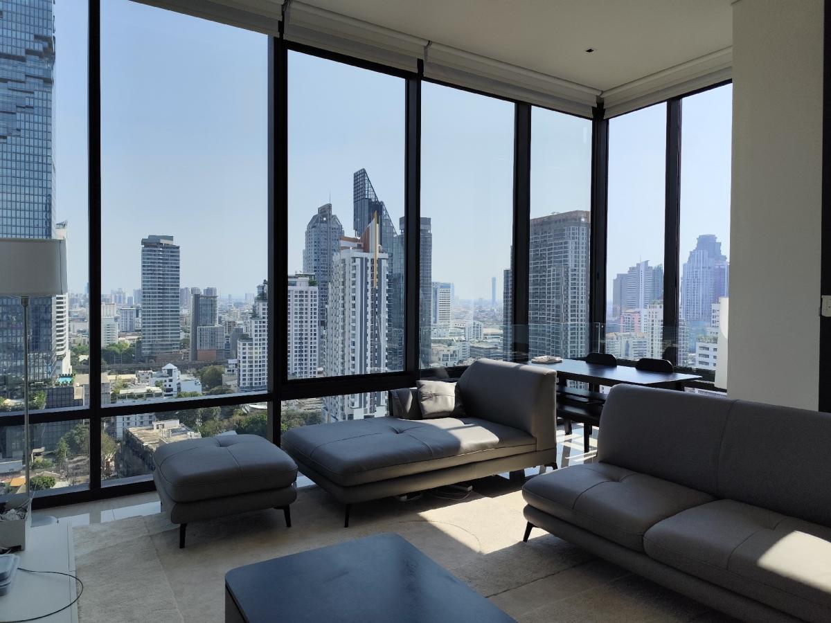 ให้เช่าคอนโดสีลม ศาลาแดง บางรัก : For rent Ashton Silom2 bedroom2 bathroom 86 sqmrent fee 73,000 per month rainy 081-8895470 Line