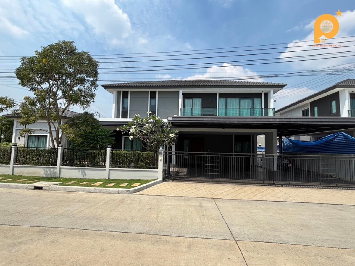 For RentHouseEakachai, Bang Bon : For rent ❗️ Sentet Bang Bon Village | Centro Bangbon 138.9 Sq. 🏡 2 -story detached house with a certified house 120,000/month