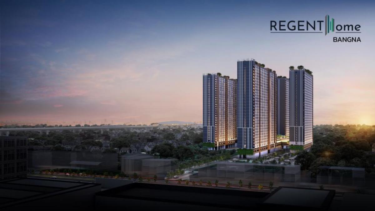 ขายดาวน์คอนโดบางนา แบริ่ง ลาซาล : เจ้าของขายเอง Regent home Bangna ห้องวิวสวน วิวสระ ตึก D