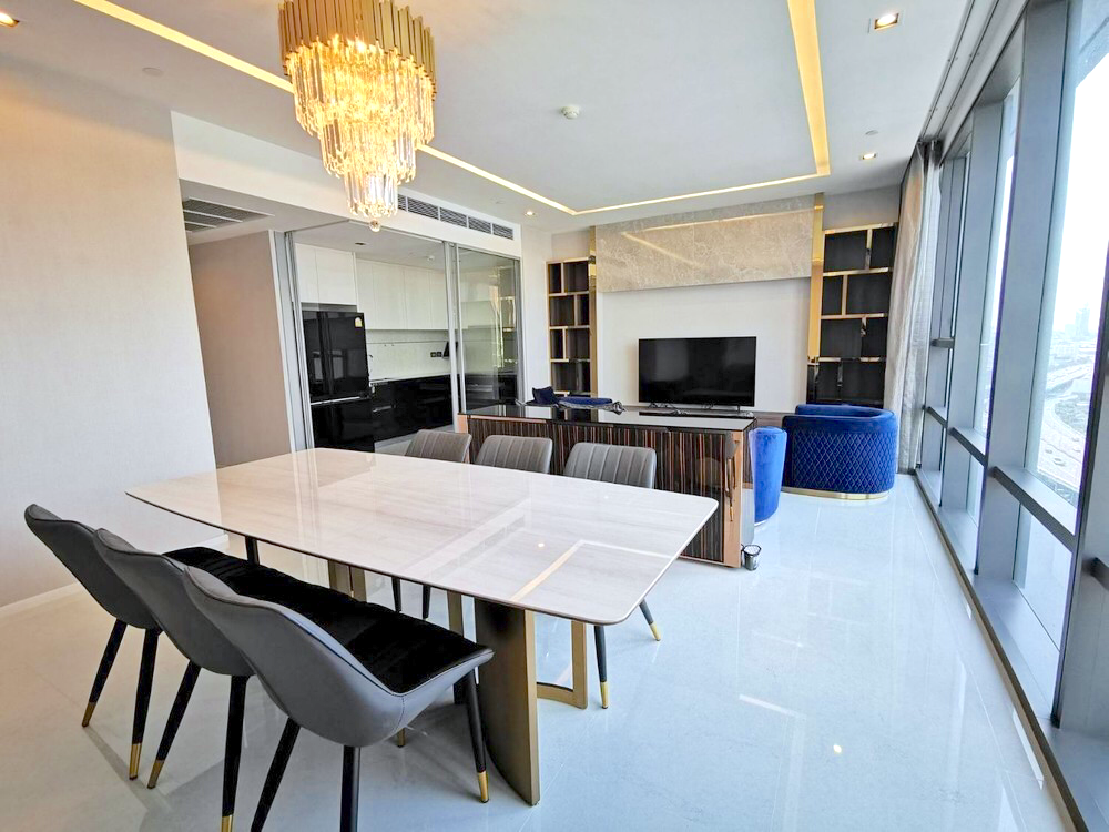 ให้เช่าคอนโดสาทร นราธิวาส : The Bangkok Sathorn (For rent) 2 bed 2 bath, Area 120 sqm. Rent 90,000 per month. Available Now!! CODE0523