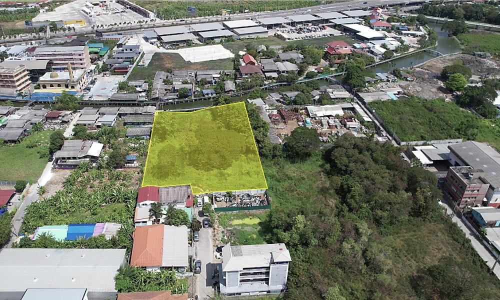 For SaleLandPattanakan, Srinakarin : Krungthep Kreetha Land for sale, area of ​​2 rai 3 ngan 4 square wah 土地出售， krungthep kreetha ，面積 2 萊 3 ngan 4 平方瓦