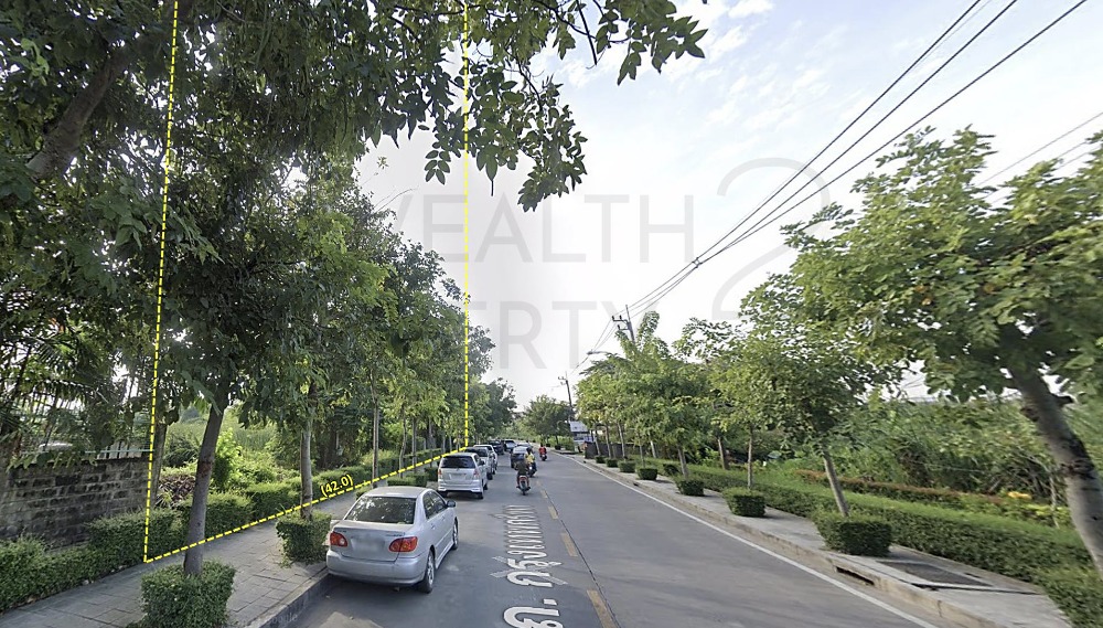 For SaleLandPattanakan, Srinakarin : Land for sale, Krungthep Kreetha Road, cheap, 8 rai 2 ngan 42w 土地出售， Krungthep Kreetha 路，低價，面積 8 RAI 2 NGAN 42 wa