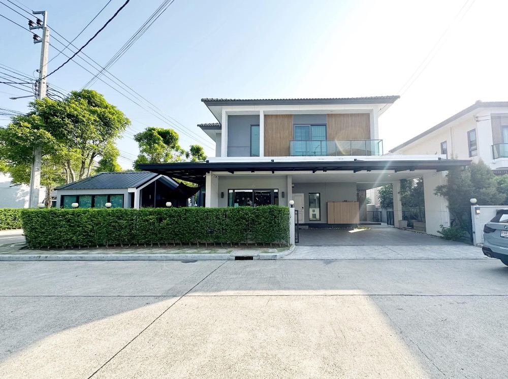 For SaleHouseNonthaburi, Bang Yai, Bangbuathong : ✨ Urgent sale! One house, good price, 4 bedrooms, with 3 parking spaces, decorative furniture, near Central Westgate, ready to move in.