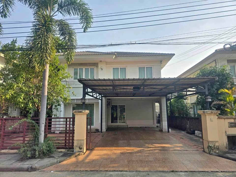 For RentHouseNonthaburi, Bang Yai, Bangbuathong : Rent a 2-story house, Kazille, Ratchaphruek, Rattanathibet, 2 villages, on the main road. Convenient to travel. #Near MRT Bang Rak Noi-Tha It only 3 minutes