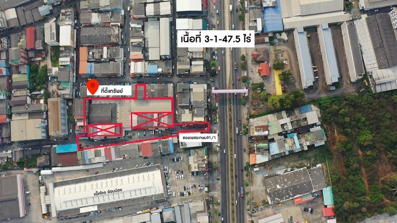 ขายที่ดินมหาชัย สมุทรสาคร : ขาย ที่ดินพร้อมกิจการตลาดย่านอ้อมน้อย ต.อ้อมน้อย อ.กระทุ่มแบน จ.สมุทรสาคร สามารถดำเนินกิจการต่อได้ทันที