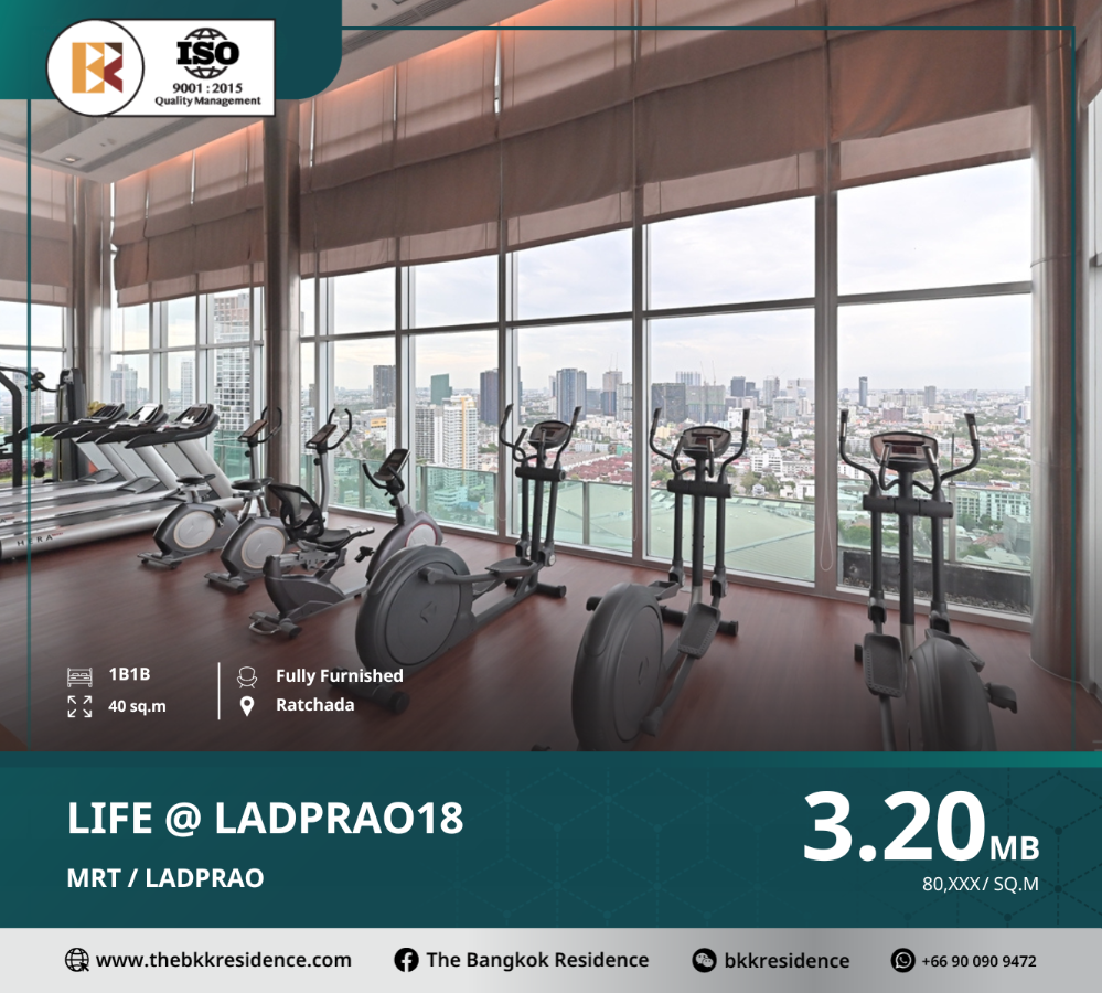 For SaleCondoLadprao, Central Ladprao : Life@Ladprao 18 - Best Value! Below Market Price!! Near MRT Ladprao