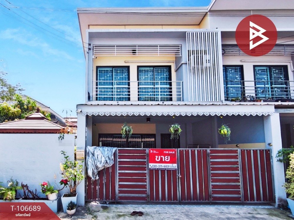 For SaleTownhomePathum Thani,Rangsit, Thammasat : Townhouse for sale Ratchathani Village 11, Rangsit-Thanyaburi, Pathum Thani, ready to move in