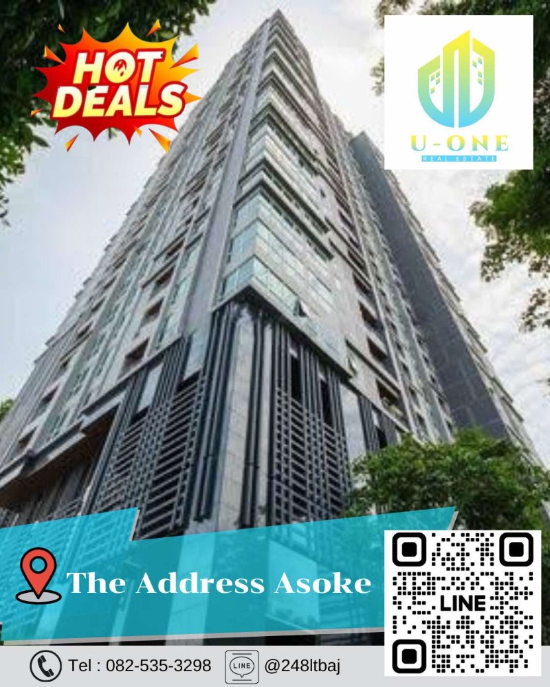 For SaleCondoRama9, Petchburi, RCA : 📍🔥 Condo for sale in the Asoke (The Address Asoke)