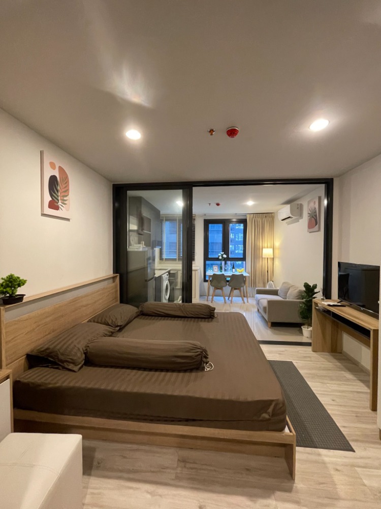 For RentCondoRatchadapisek, Huaikwang, Suttisan : Xt Huaikhwang, Condo near MRT Huai Khwang, 1 bedroom for rent, garden view, for rent 16.5k, contact now