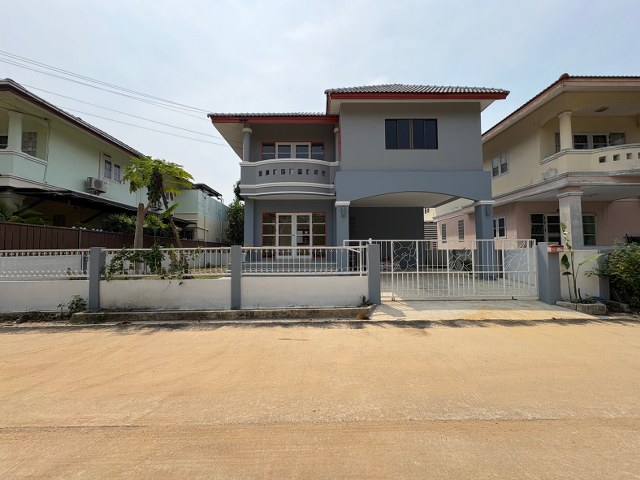 For SaleHouseBangna, Bearing, Lasalle : 2 storey detached house, Okid Villa Bangna, 60 sq. Sq. Bang Sao Thong Province, Samut Prakan Province