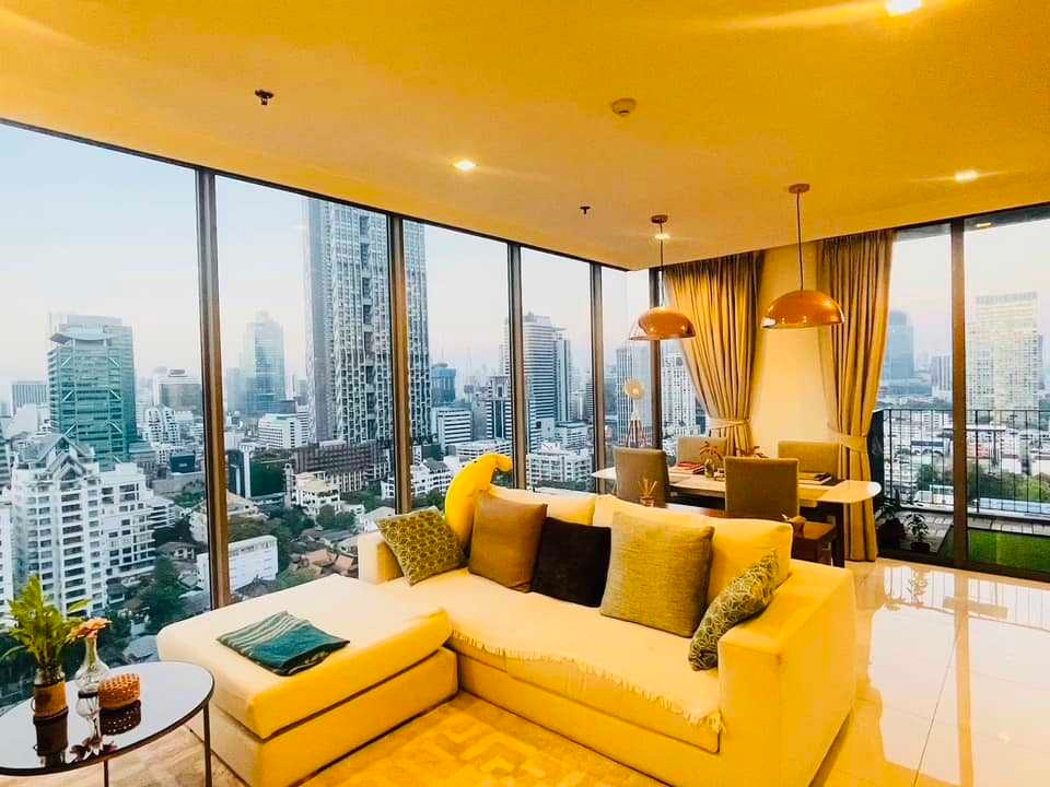 For RentCondoSathorn, Narathiwat : LTH11981 - Nara 9 Sathorn for RENT Size 78.56 SQM. 2 Beds 2 Baths Near BTS Chong Nonsi Station Only 45K/Month