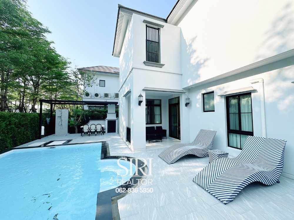 ให้เช่าบ้านพัฒนาการ ศรีนครินทร์ : 🏊Pool Villa📍นันทวัน กรุงเทพกรีฑาตัดใหม่ บ้าน Size L ติดสวนโครงการ แต่งสวย พร้อมอยู่ ต่อรองได้