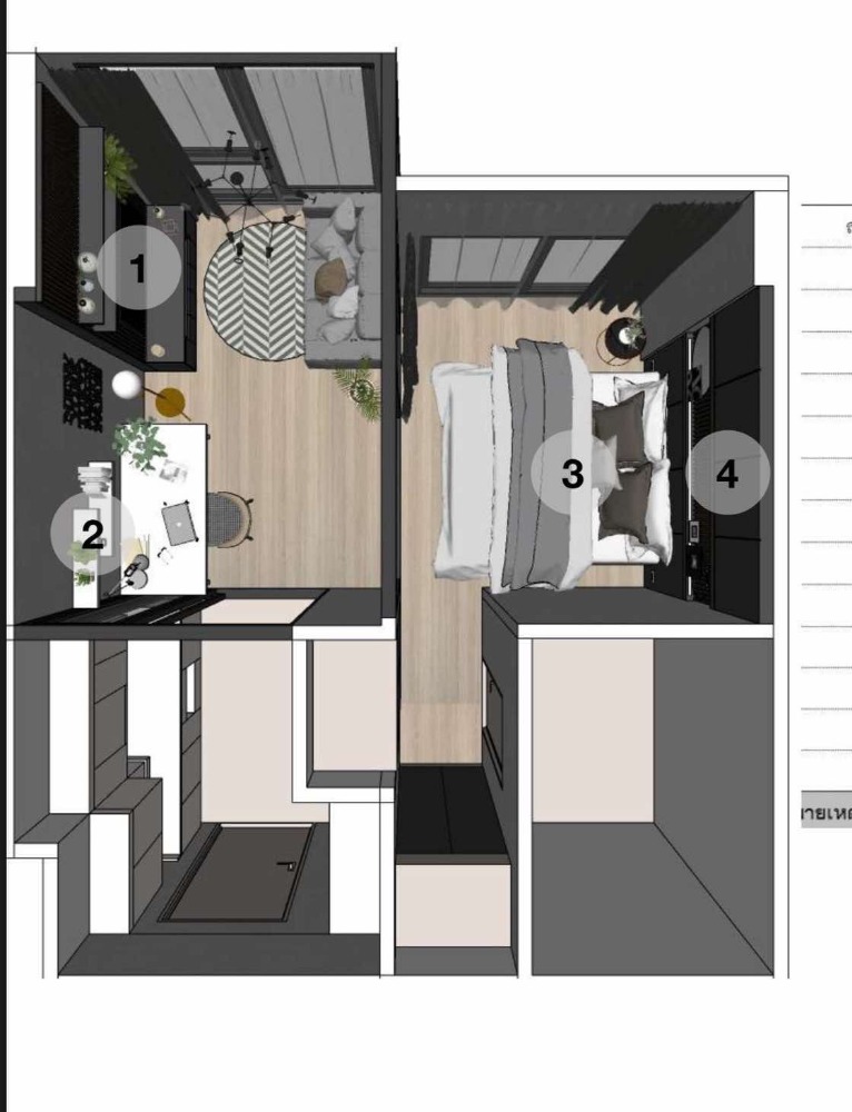 For RentCondoKasetsart, Ratchayothin : 🎉 Rent 🎉 Condo Mazarine Ratchayothin (next to BTS Ratchayothin 0 meters, can walk into the condo) 3 meters high ceilings