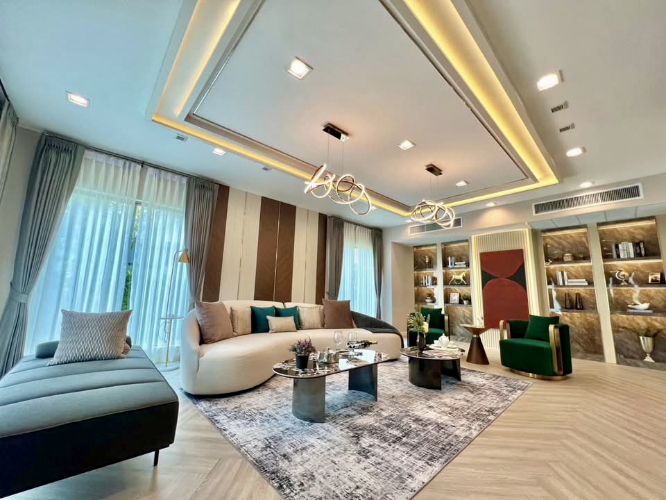 For RentHouseLadkrabang, Suwannaphum Airport : 🏡 For Rent! Luxurious 2-Story Single House at Perfect Masterpiece Rama 9 – Krungthep Kreetha  Fully Furnished & Pet-Friendly! 🐾