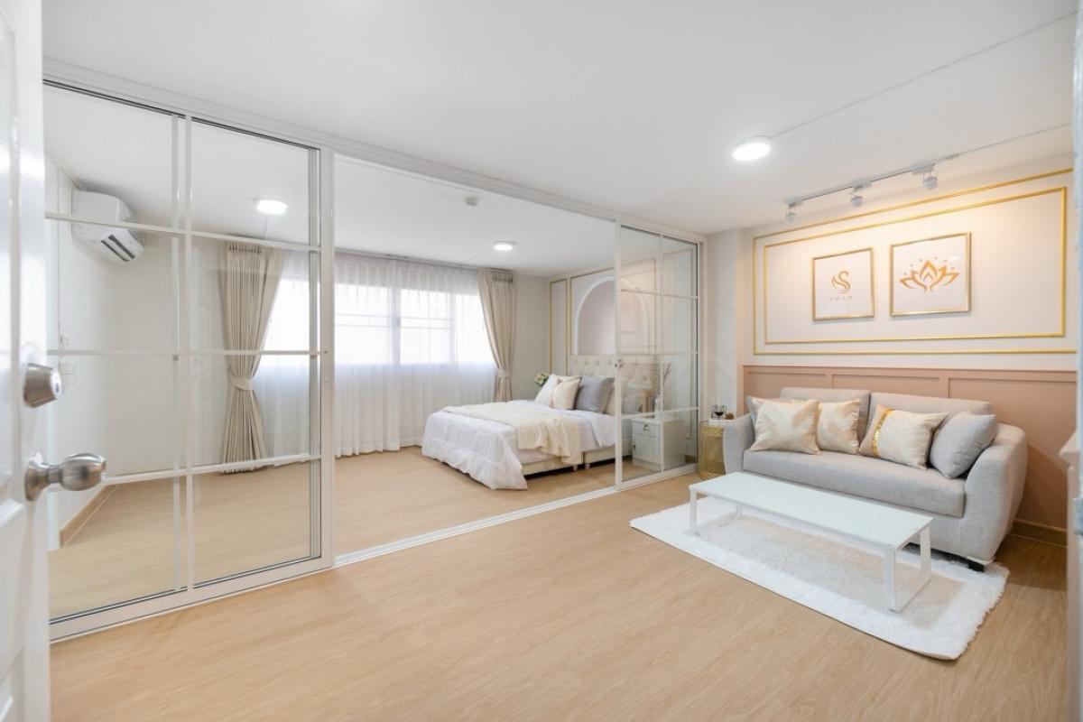 For SaleCondoLadprao101, Happy Land, The Mall Bang Kapi : Condo Location Bang Kapi area, near Dae Mall, Bang Kapi, walking to only 1.39 million baht. Lumphini Center Happy LE • Size 35 sqm. • 1 bedroom • 1 bathroom • Newly decorated with full floors #Library facilities • Car parking • Safety system #